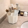 thumbnail image 1 of XYAIYT Rotating Desktop Organizer for Office and School Supplies with 5 Compartments for Pens and Art Brushes Multipurpose Plastic Caddy for Home Office Classroom and Dorm Accessories, 1 of 7