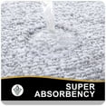 thumbnail image 3 of Buganda Bathroom Rugs and Mats, Extra Soft and Absorbent Microfiber Bath Mats, Non-Slip Shaggy Bath Carpets, 24x36, Grey, 3 of 7