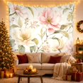 thumbnail image 3 of Blush Pink and White Floral Arrangement on Cream Background Romantic Watercolor for Flower Lovers Botanical Wall Art Mother's Day Gift Tapestry Wall Hanging for Bedroom and Living Room, 3 of 7