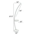 thumbnail image 4 of Lite Source Ls-83562 Monita 68" Tall Led Dual Function Floor Lamp - Silver, 4 of 7