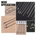 thumbnail image 6 of 1 Box 120Pcs 6 Style 304 Stainless Steel Ball Chain Connectors Stainless Steel Color 10~28x4~14 Hole: 2~10 Fit for 4.5~10mm 20pcs/style, 6 of 6