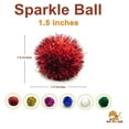 thumbnail image 4 of Tuff Kitty Puff JUMBO Sparkle Ball Cat Toy, 12 Pack, 4 of 4