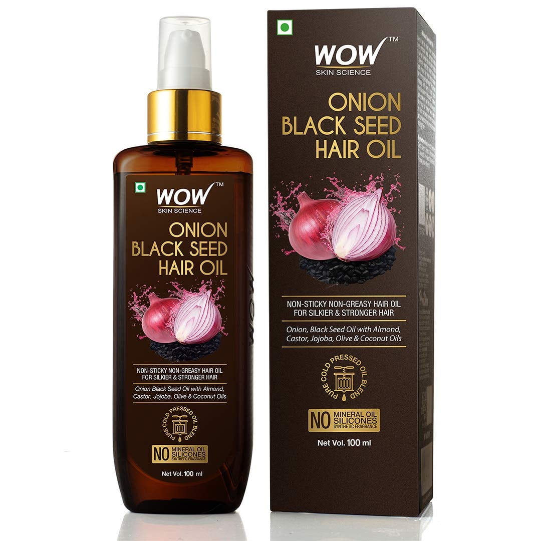 WOW Skin Science Red Onion Extract & Black Seed Hair Oil,  fl oz -  