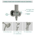 thumbnail image 4 of Logmey 5"Shower Combon Rainfall Shower Head and Handheld Shower Brushed Nickel for Bathroom, 4 of 8