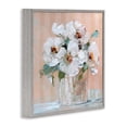 thumbnail image 4 of Stupell Industries White Florals on Pink Botanical & Floral Painting Gray Framed Art Print Wall Art, 17 x 17, 4 of 10