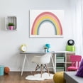 thumbnail image 2 of Stupell Industries Casual Arched Rainbow Design Mixed Stripes Painting Graphic Art Gallery Wrapped Canvas Print Wall Art, Design by Sara Baker, 2 of 7