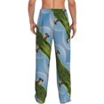 thumbnail image 6 of Mens Pajama Pants, Elephant Dog Sitting Under The Rainbow Soft Sleep & Lounge Pants for Men, Cuteness Casual PJ Bottoms Pants with Pockets, 6 of 7