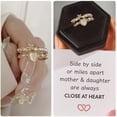 thumbnail image 3 of Anillos con diseño de doble zirconia y ópalo en forma de corazón, anillo abierto de oro único, joyería para mujer, 3 of 7