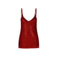 thumbnail image 5 of BRGZLK Women's V Neck Sequin Tank Tops Summer Sparkly Glitter Sleeveless Tee Shirts Fashion Solid Color Holiday Party Top, 5 of 6