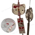 thumbnail image 2 of Campana de viento Kawaii de cristal de Hello Kitty, carillón colgante, adorno romántico para dormitorio, accesorios colgantes transparentes, juguete para regalo, 2 of 3