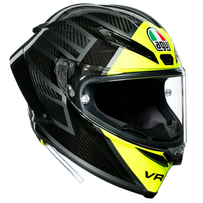 Pista GP RR Valentino Rossi Esenza 46 Motorcycle Helmet Black/Yellow - Walmart.com