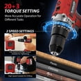 thumbnail image 4 of Taladro inalámbrico SundpeyPRO 21V sin escobillas con torque de 1060 in-lbs, 4 of 9
