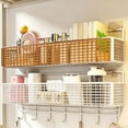 thumbnail image 5 of Wall Mounted Metal Storage Basket Organizer Kitchen Bathroom Shelf Rack Space Saving Hanging Basket For Kitchen Bathroom Laundry Room Home Organization Use, 5 of 6