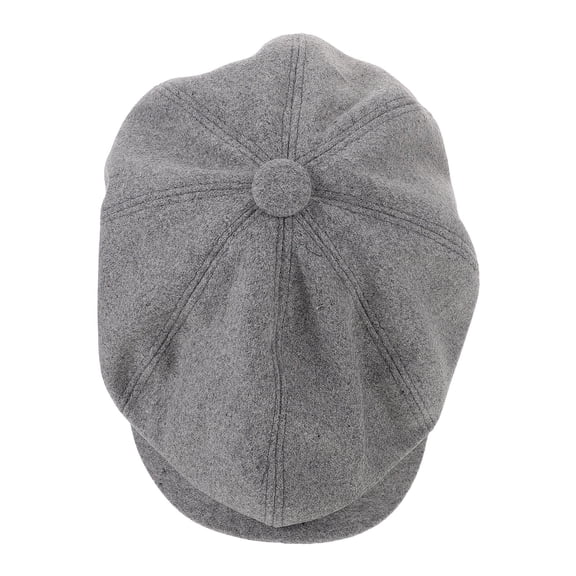 UPOUART Men's Dark Grey Vintage Newsboy Cap, Breathable Beret Hat for Outdoor Use, Comfort and Style