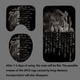 thumbnail image 4 of 4PCS/Set Majestic Tiger Shower Curtain, Black White Art Tiger Head Wild Animal Inspirational Quotes Bathroom Decor, Waterproof Fabric Shower Curtain, Non-Slip Bath Rugs Toilet Mats, Dream Big, 4 of 7