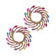 thumbnail image 5 of Pendientes de Cristal Bohemio Sonducket Fiesta Cumpleaños Joyería Moda Novia Esposa Madre Hija Regalo Mezcla de Colores 5piezas, 5 of 6