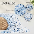 thumbnail image 3 of Blue Polka Dot King Pillow Covers, Modern Art Abstract Watercolor Dot Soft Breathable Throw Pillow Cases with Invisible Zipper, Decorative Pillowcase Pillows Protectors for Sofa Bed Couch 20"x36", 3 of 9