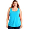 thumbnail image 1 of Just My Size Womens Cool DRI Scoop-Neck Tank Top, 4X, Process Blue, 1 of 2