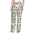 thumbnail image 3 of Naloa Flamingo Palm Trees Print Women’s Ultra-Soft Comfy Pajama Lounge Pants with Pockets & Drawstring, 3 of 8