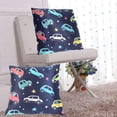thumbnail image 6 of Colorful Cars Stars Cartoon Throw Pillow Covers Pillowcases 18 x 18 Inch Home Decor 2 Packs for Bedroom Sofa, 6 of 6