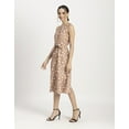 thumbnail image 3 of Moomaya Womens Printed Button Down Midi, Sleeveless Tie-Up Waist Casual Dress, 3 of 9