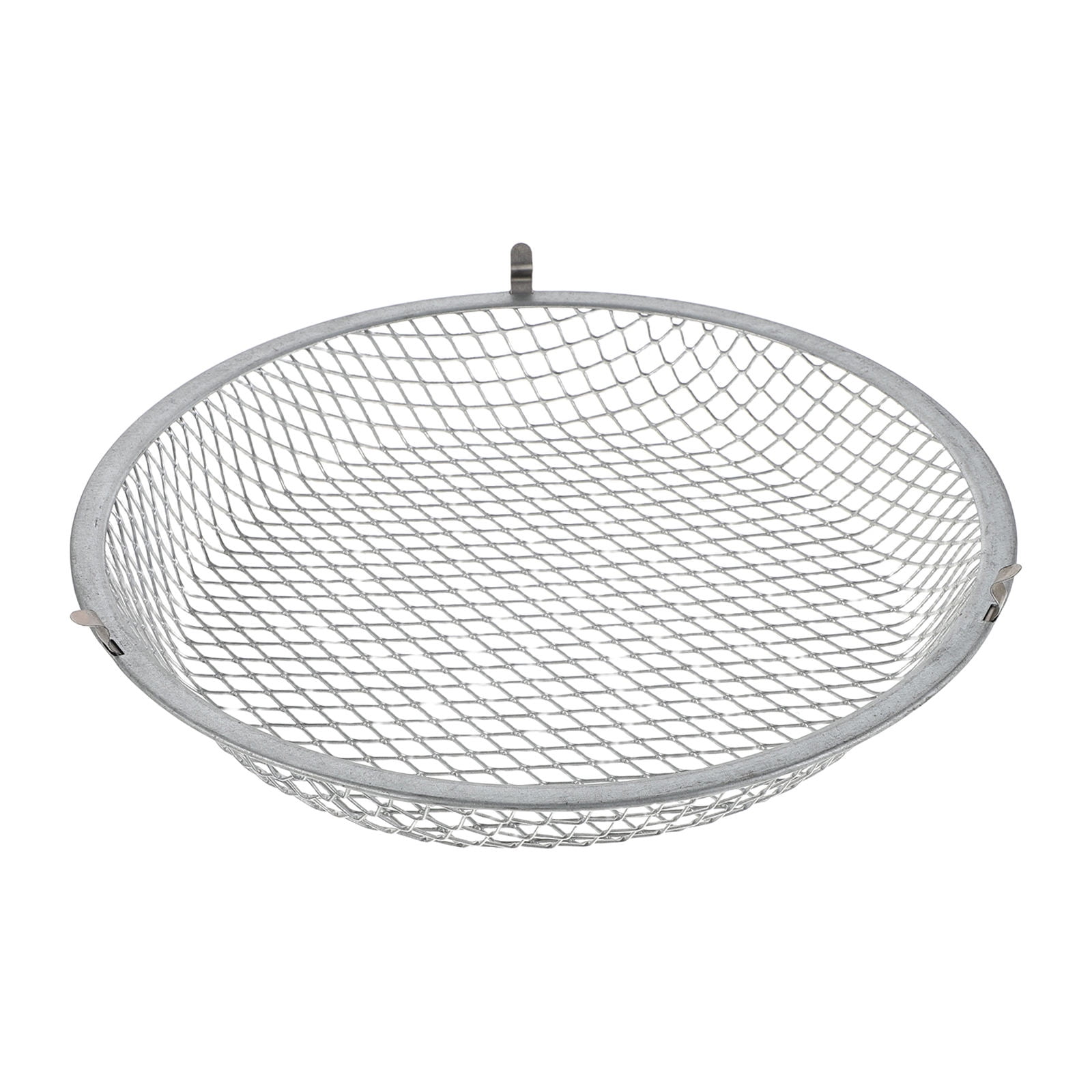 OULII Terrarium Reptile Heat Lamp Shade in Plated Silver Mesh Guard Protects Against Burns for Snakes Lizards