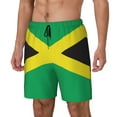 thumbnail image 5 of Mens Swim Trunks Jamaica National Country Flag Quick Dry Board Shorts with Compression Liner, 5 of 6
