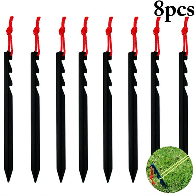 Bangcool Tent Stake Portable Aluminum Alloy Camping Stake Tent Peg with String