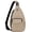 Beige, variant on Rope Sling Bag for Women Crossbody Chest Bag Convertible from Left to Right, Water Repellent Gym Backpack, Anit Theft, Dark Blue/ Yellow Flower
