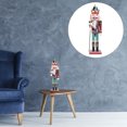 thumbnail image 4 of Adorno de marioneta de cascanueces de madera de nogal con forma de soldado creativo para decoración de escritorio, 4 of 7