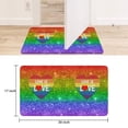 thumbnail image 6 of Love Is Love Rainbow Gay Pride Doormat,Non-Slip Absorbent Welcome Mats Friendly Floor Door Mats for Indoor Outdoor Kitchen, 6 of 6