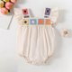 thumbnail image 1 of Ropa de verano de estilo étnico para niñas de 0 a 2 años, Body infantil con flores tejidas Retro, manga voladora de una pieza, 1 of 6