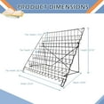 thumbnail image 2 of NEESEEYEE 6 Tier Wire Magazine Rack - Comic Book Rack Wide Wire Tabletop Display Rack for Exhibitions Office Table Top Book Brochure Literature Comic Greeting Card Shelf Holder Stand, 2 of 8