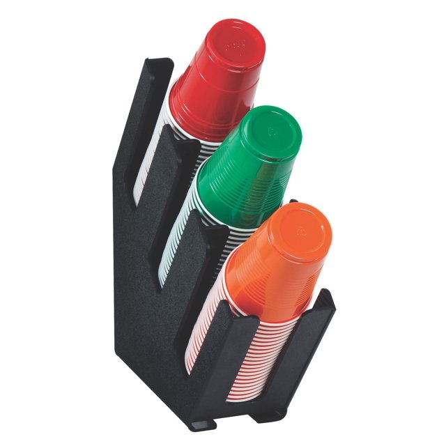 DISPENSE-RITE LID-3BT Three Section Countertop Cup and Lid Organizer