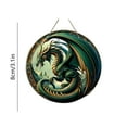 thumbnail image 3 of Christmas Decoration,TOPRenddon Dragon Printed Christmas Ornament Round Porcelain Christmas Ornaments Christmas Tree Decorations For Home Holidays, 3 of 6