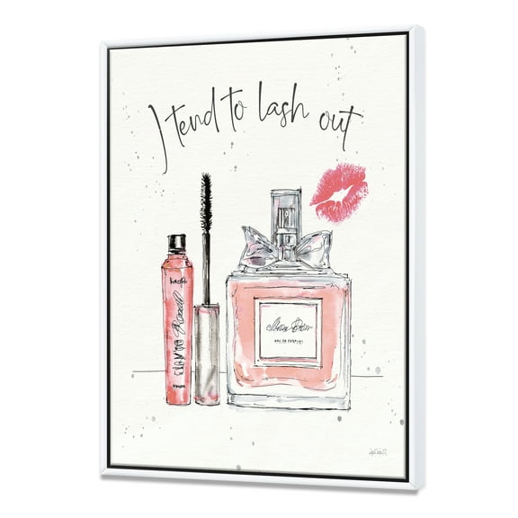 Designart ' Glam Chic Accents V ' Fashion Framed Canvas