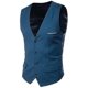 thumbnail image 1 of Chaleco para hombre Chaleco formal de negocios sólido con un solo botonadura, 1 of 2