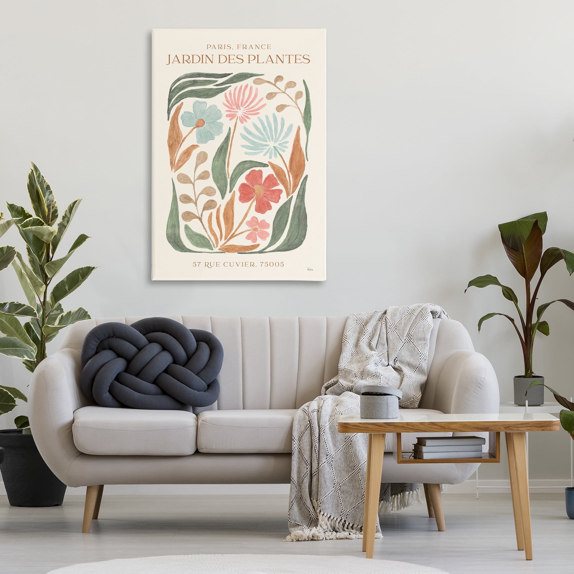 Stupell Industries French Exhibition Florals Botanical & Floral Painting Gallery Wrapped Canvas Art Print Wall Art, 30 x 45