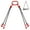1.5m, variant on Chain Sling, 5/16 Inch X 5 Ft Lifting Chains With Hooks, 11000 LBS G80 Engine Chain Hoist Lifts With Hooks And Adjusters ,Easy to Operate