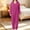 Hot Pink, variant on Under $12 Fall Cozy Onesie for Women Plush Fleece Hooded Zip Up Footie Solid Color Holiday Sleepwear Party Costume Nightwear Long Sleeve Long Pants Ankle Cuff, L
