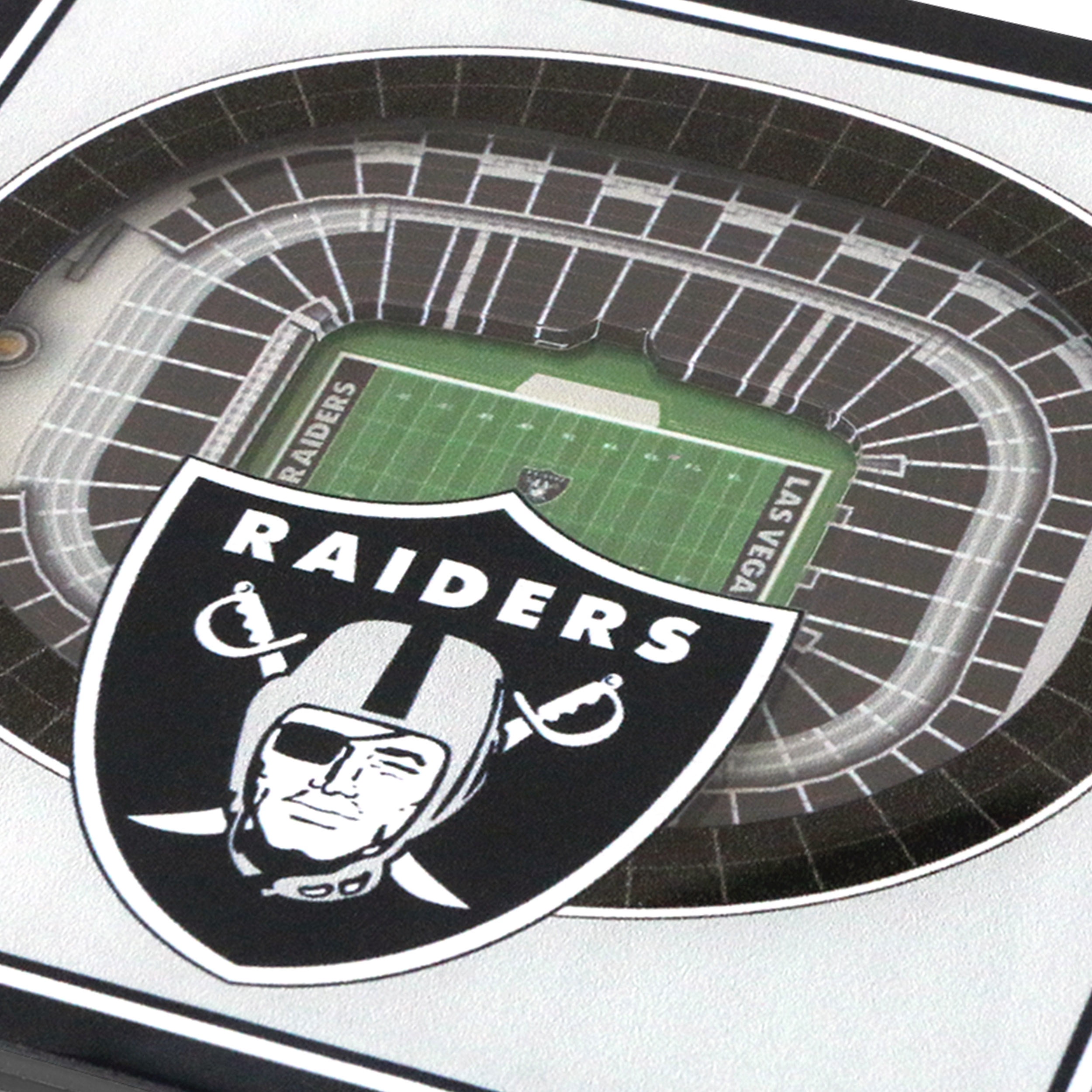 YouTheFan NFL Las Vegas Raiders 3D StadiumView Coasters