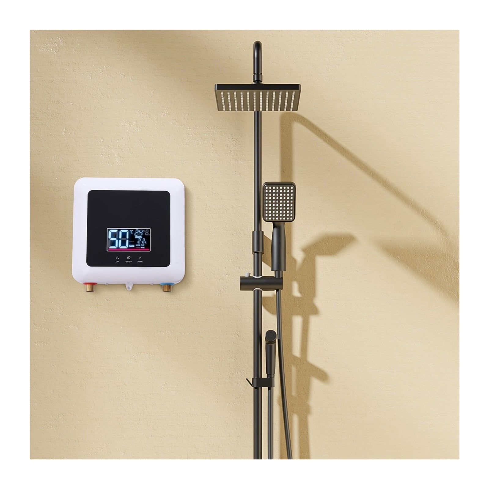5500W Tankless Water Heater Electric Hot For Shower Bathroom Kitchen Instant Water Heater Heating With Remote & Touch Control ,Energy Saving
