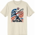 thumbnail image 3 of USA Volleyball Adult Natural Crew Neck Short Sleeve Tee-Small, 3 of 4