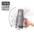 thumbnail image 3 of OBREWU Schnauzer and Flower Tumbler with Handle and Lid,Schnauzer and Flower 40oz Double Wall Vacuum Insulated Tumbler,Cups Gift for Women and Men, 3 of 7