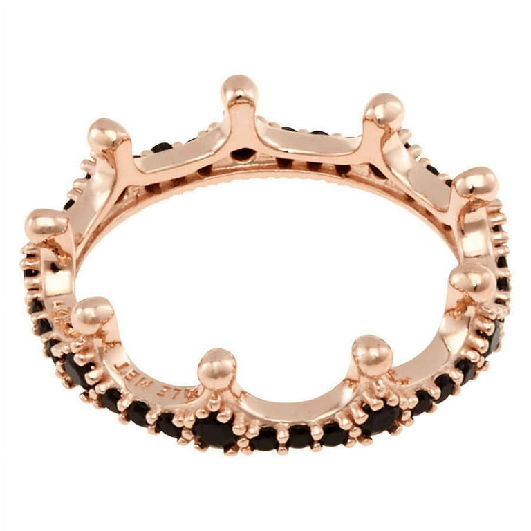 Black Stone Pandora New Crown Ring Pandora Regal Beaded Tiara Ring