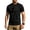 Black, variant on Men Tactical Crew Neck Loose Fit Outdoor Short Sleeve T Shirt with Hook and Loop Fastener Patch Panel Breathable Quick Dry Fabric