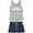 Always Look on the Bright Side Grey, variant on Women's Poly Tank and Shorts Pajama Set, Love Peace Joy, Black, Small, 1 Set