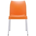 thumbnail image 2 of Compamia ISP049-ORA Vita Chaise de Salle à Manger Extérieure en Résine Orange - Ensemble de 2, 2 of 7