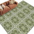 thumbnail image 2 of 6'x9' Area Rugs, Sage Green Boho Indoor Outdoor Area Rug for Living Room Bedroom, Farmhouse Chic Abstract Patterned Washable Bathroom Rugs Kitchen Floor Carpet Mats Home Decor Aesthetic, 2 of 8