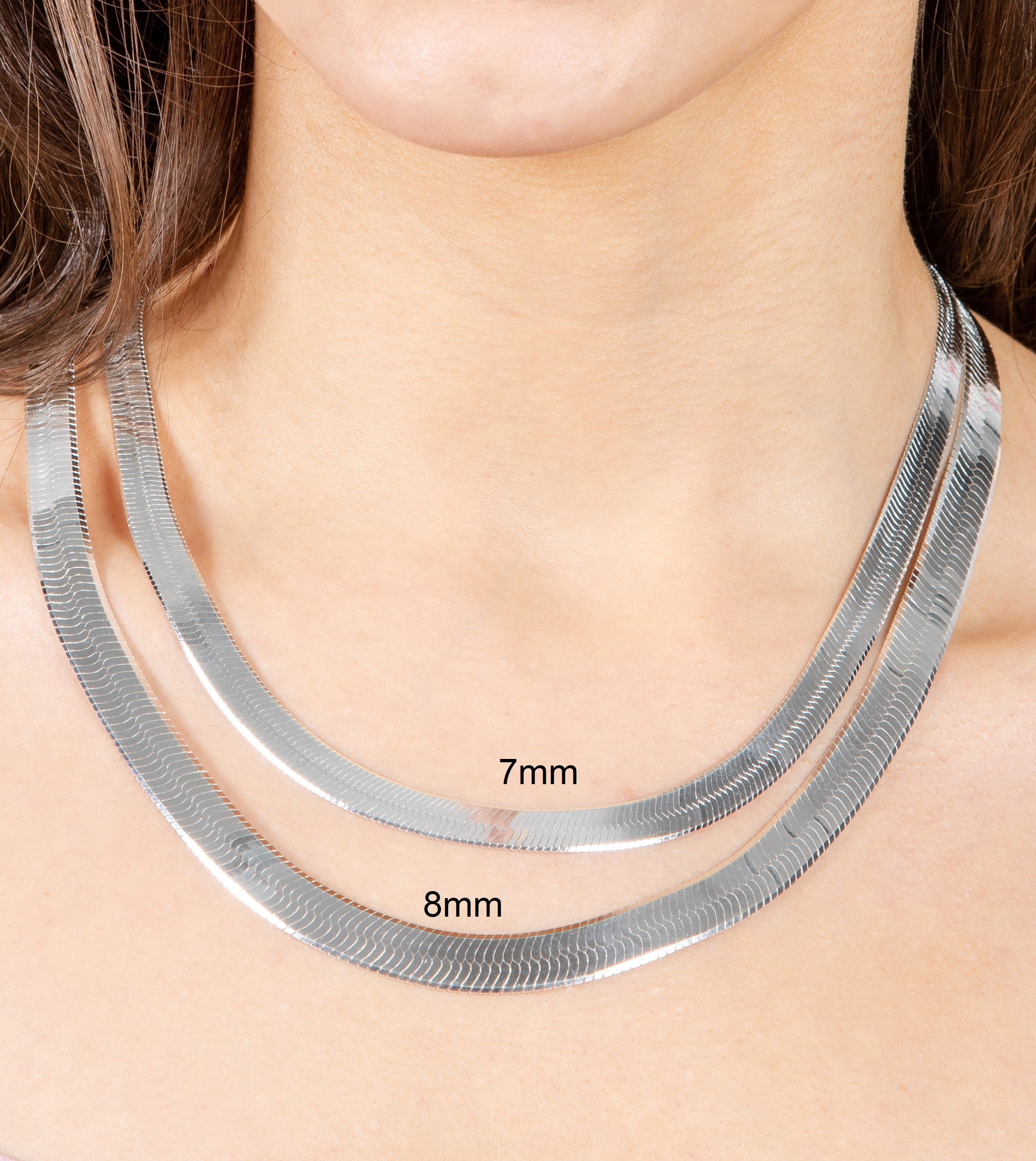 Ana Luisa Herringbone Chain Necklace - Ina Silver | Garmentory